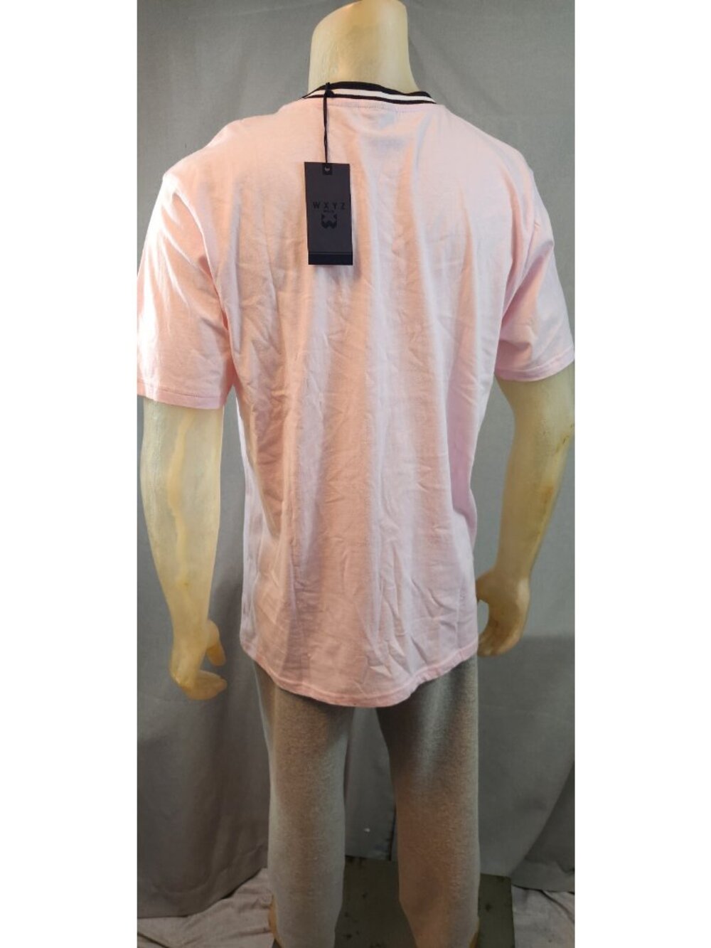 WXYZ Pink Cotton Candy w Cherry Skulls LARGE Short Slv Graphic Shirt Top NEW - Picture 4 of 6